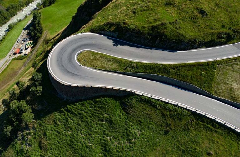 Furka Pass Mountain Road